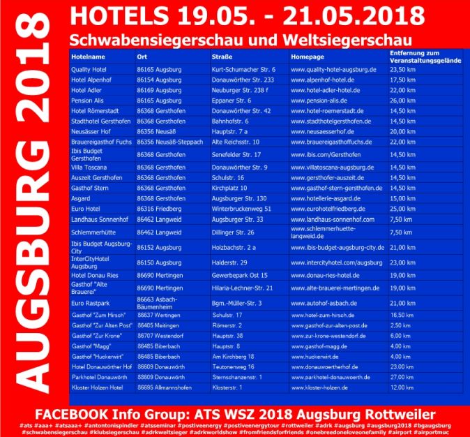 2018-02-09 - HOTEL - ALL Liste - 1 - AUGSBURG2018